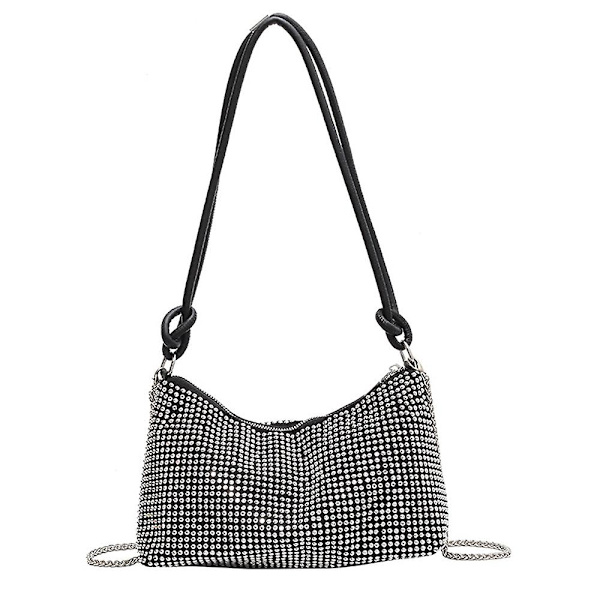 Rhinestone-plånböcker Koppling för kvinnor-chic kvällväskor, glänsande Crossbody-handväskor för festklubb Bröllop colour