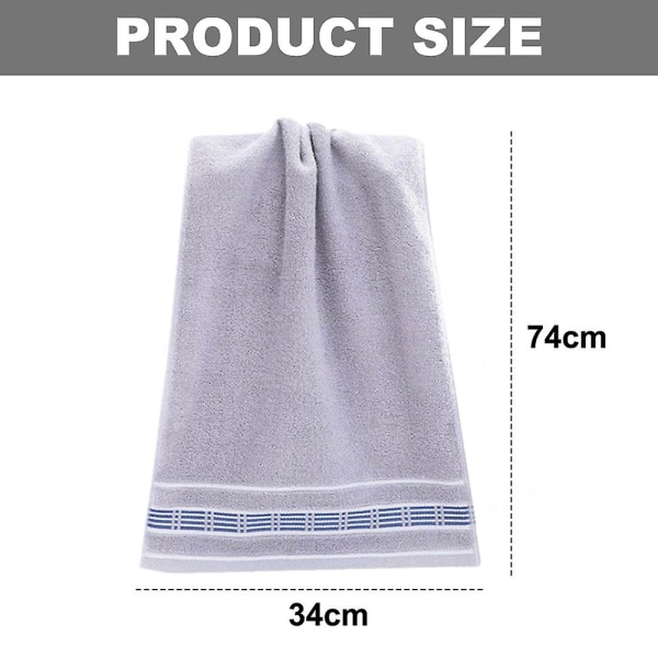 4-delad handduksset - badrumsuppsättning, mjuk, maskintvättbar, mycket absorberande, ren bomull, 33*73cm grey