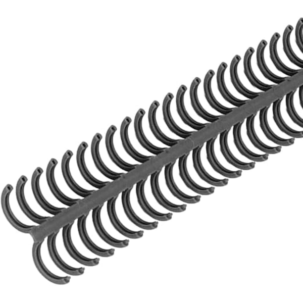 10 styk bindespiraler 34 ringe 15 mm plastbindekamme slidstærkt skrivemateriale spiraler bindemiddel (sort)