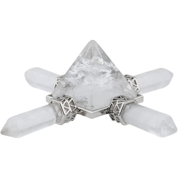 Pyramid Energy Generator, reiki Chakra Healing Crystal Stone, rock Quartz