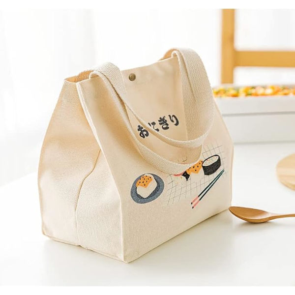 Kawaii-lounaslaukku tytöille, söpö eristetty lounasrasia, sarjakuvamaiset esteettiset jutut, bento-kylmälaukku, lounaslaukku kouluun, piknikille, toimistoon vihreä