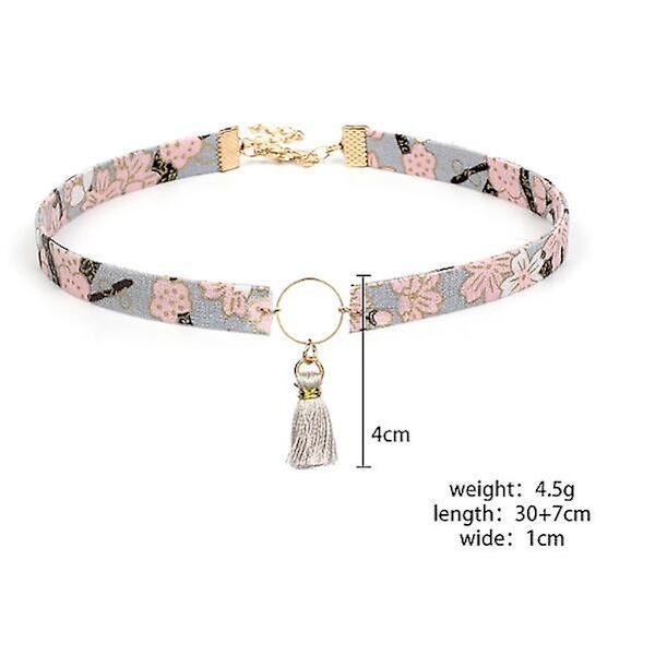 Halskjede Anheng Choker Trane Retro Dusk Clavicle Kjede Personlighet Litterær Håndlaget C