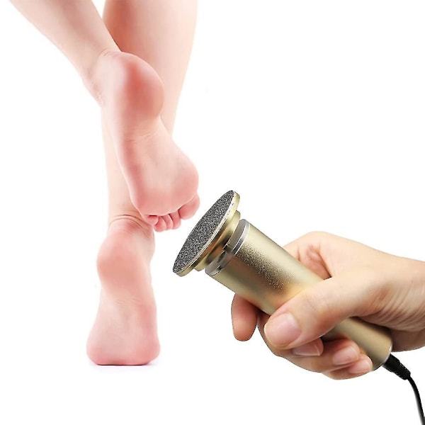 Elektrisk fodfil (justerbar hastighed) med 60 stk. udskiftelige sandpapirskiver, professionel elektrisk callusfjerner pedicur