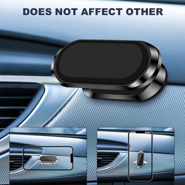 För Iphone 15/huawei/galaxy/sony biltelefonhållare, bärbar magnetisk biltelefonhållare Smartphone bilhållare 360 ​​rotationsmagnet