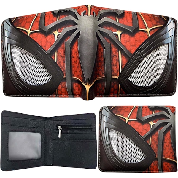 Plånbok för barn, barnplånbok, pojkar, Spiderman-plånbok, plånbok för tonåringar, tecknad plånbok, superhjälte-tecknad plånbok