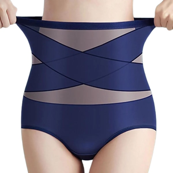 Kvinnors Butts Lifter Shapewear Hög Midja Tummys Kontroll Body Shaper Trosor L Dark Blue