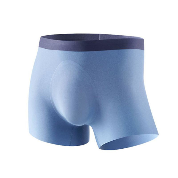 Herrunderkläder Boxer Briefs, Bomullskomfort Mjuka Boxer Briefs För Män, Fukttransporterande Andas blue XL