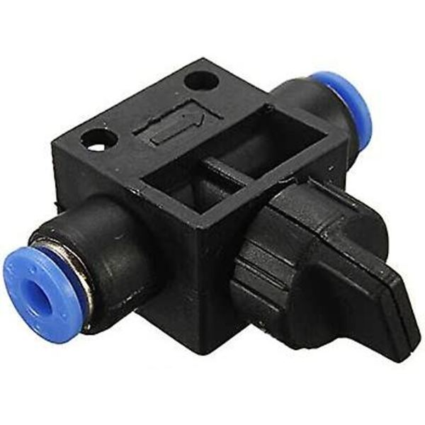 Stengeventil for pneumatikk - Hurtigkobling for luft, vann, vakuum (12 mm, 1 stk)