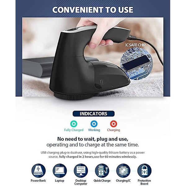 Stofshaver, Sweater Shaver til Tøj, opgraderet Fnugfjerner med Effektive 6-bladede Knive til Beklædning Black