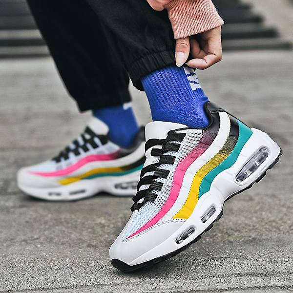 Dam Air Cushion Sports Löparskor Lätta Sneakers 0580-1 WhiteRose EU 42