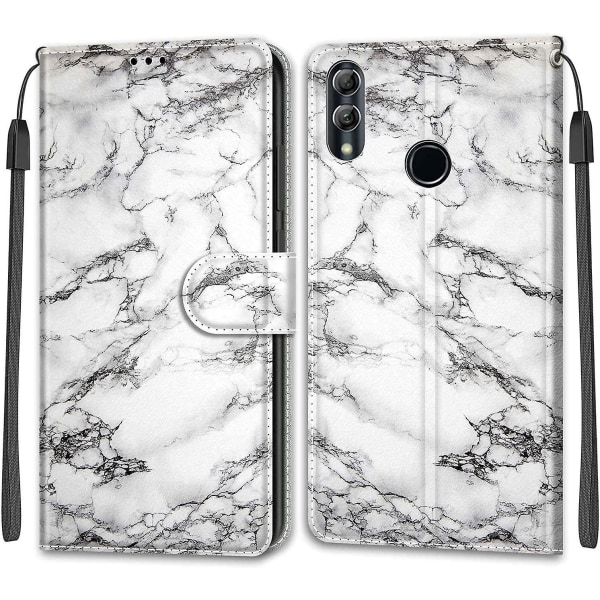 (Style 20) chooseu Etui til Huawei P Smart 2019 Læder Etui med Silikone Stødsikkert Wallet Flip Etui og Folio Stand Funktion Stilfuldt Mønster til Piger