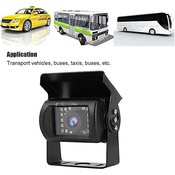 Backkamera, trådlös wifi bil hd backkamera med 24 led-lampor, infraröd nattvision + vattentät ip66