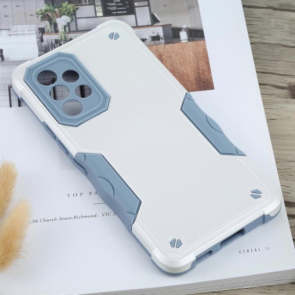 För Samsung Galaxy A53 Halkfritt Armor Mobilskal White