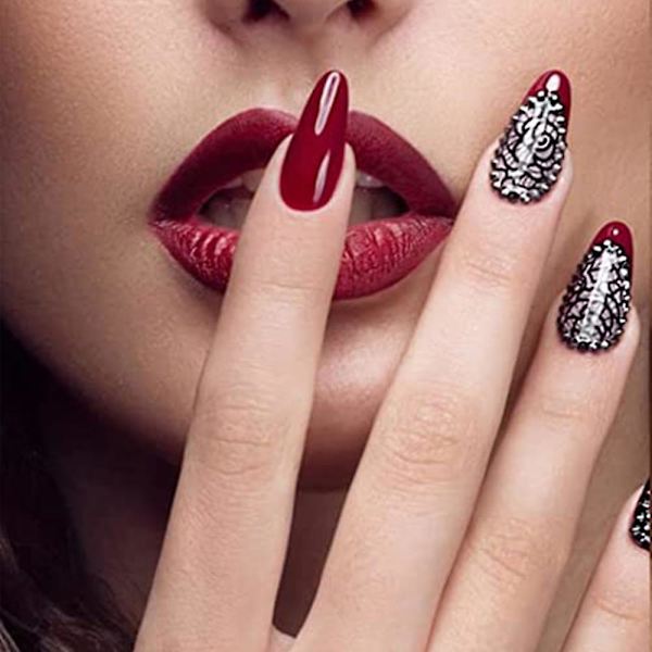 Svart metalldesign Kolinsky Sable Akrylpensel för nagelkonst Manikyr Diy Salong & Hemverktyg 10
