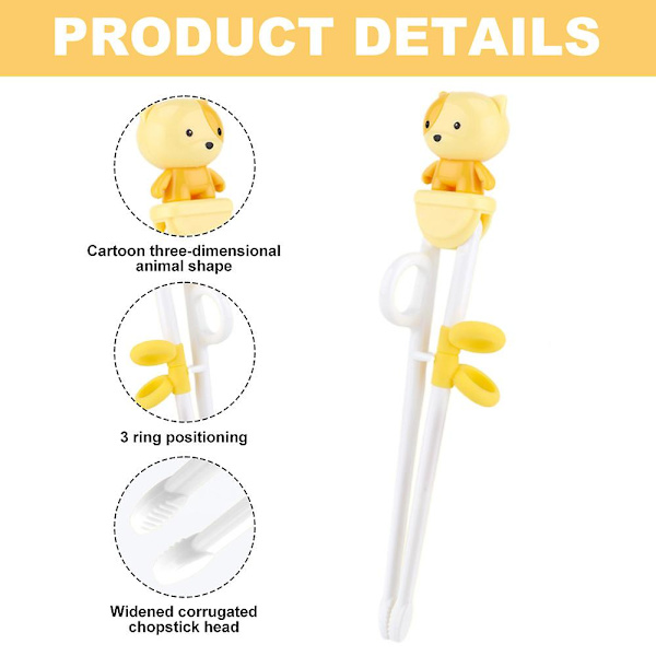 Barnens Träningspinnar Baby Learning Chopsticks Övning Barn Kompletterande Mat Bestick style3