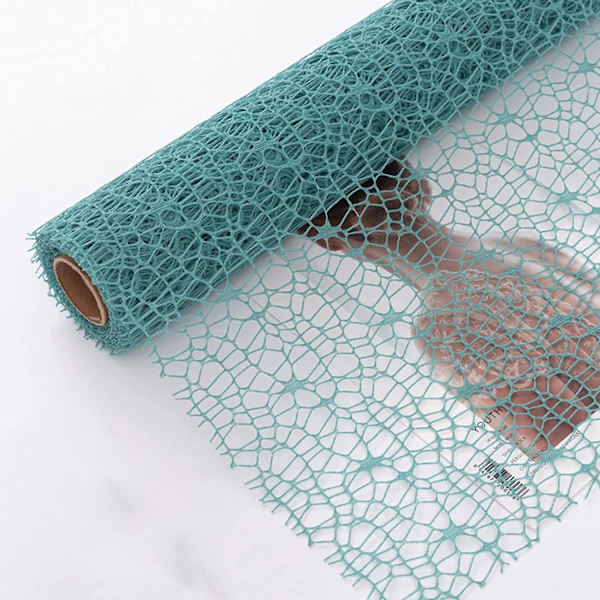 Jacquard Net Mesh Openwork Floral Wrapping Paper 1 Rulle Florist Tillbehör Blombukett Inslagning Papper Blomster Tillbehör För Färska Blommor, 50cm X 5 Yar