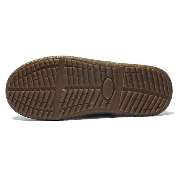 Herrtofflor Varma Vintertofflor för Dam Inomhus Hus Slip On Med Bomull Utomhus 2Kby-6 Khaki 48
