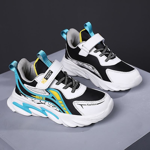 Børnesneakers Skridsikre Åndbare Sportsløbesko Fr2023 BlackBlue EU 34