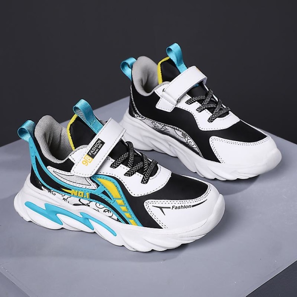 Børnesneakers Skridsikre Åndbare Sportsløbesko Fr2023 BlackBlue EU 38