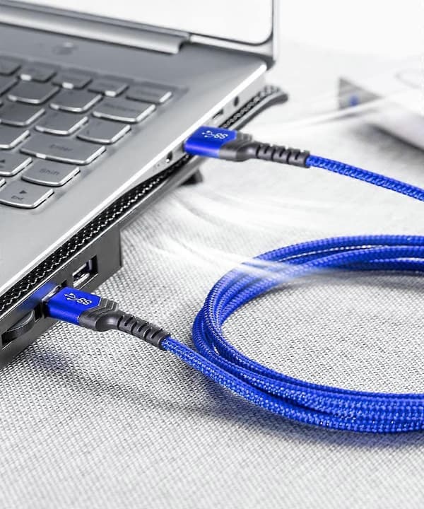 USB 3.0 A til A han-kabel. USB 3.0 til USB 3.0 kabel 2-pakke (1 m + 2 m) USB han til han