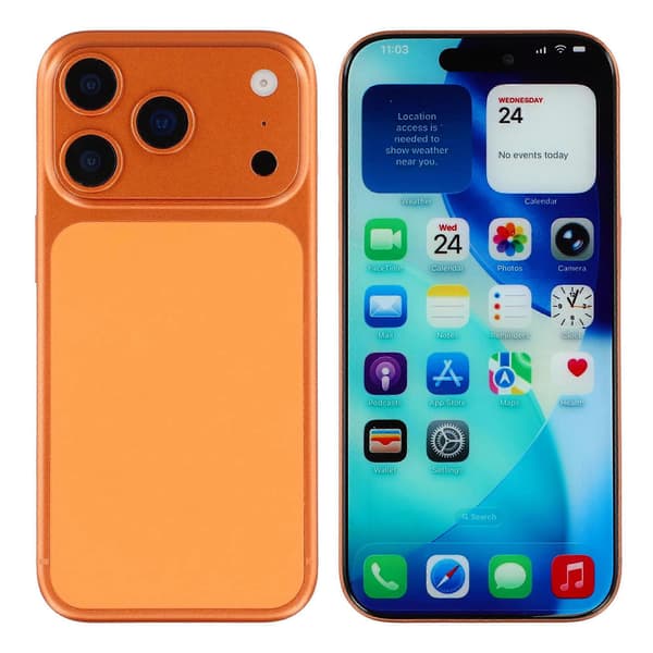 Til iPhone 17 Pro farveskærm dummy telefon skyde tæller display legetøj (uden logo)