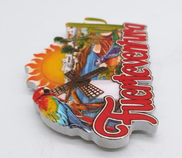 Fuerteventura Spanien Ö 3D Kylmagnet
