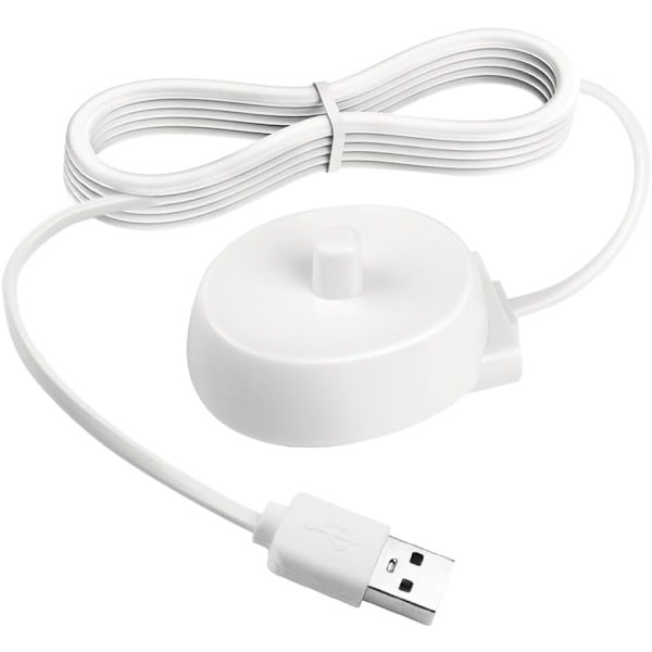 Elektrisk tandbørsteoplader, opladningsadapter til tandbørster med induktiv opladningsbase, vandtæt bærbar erstatnings-USB-stikoplader