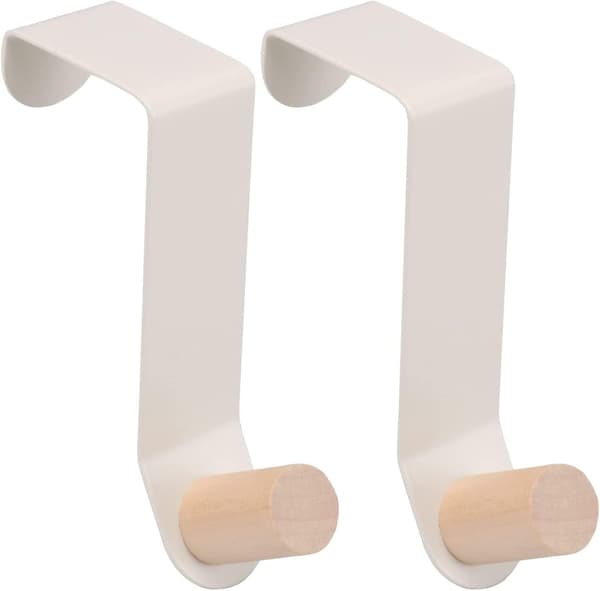 Duschdörrhängare krok 1,2 -1,77 dörrbredder (2-pack, vit)