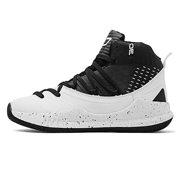 Herre Basketballsko Lett Pustende Gåsko Atletiske Motesneakers 3D2106 BlackWhite EU 41