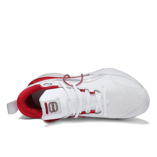 Basketbollskor för män, höga, andningsbara, halkfria, fashionabla sneakers 3F8899 White EU 41