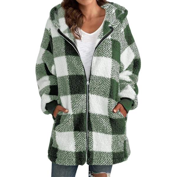 Dame Langærmet Overfrakke Behagelig Og Charmerende Top Til Kvinder Formelle Daglige Fest Ball 4XL Light Green