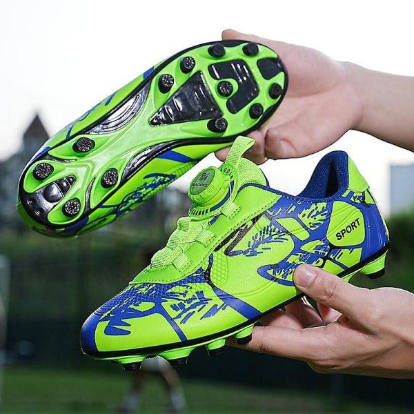 Fotballsko for barn og ungdom, kunstgress, innendørs fotball, fritid, utendørs sport 3F306 Green EU 39