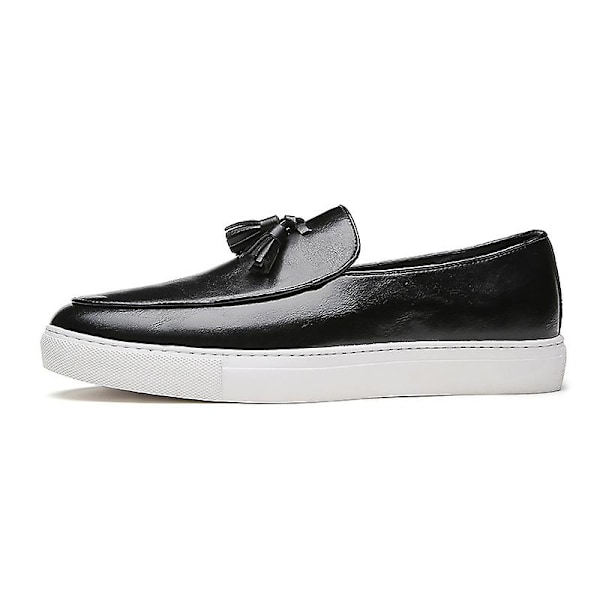 Herr Casual Skor Läder Skor Platta Skor Fr1800-1 Black EU 45