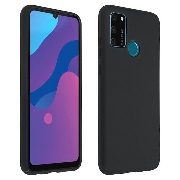 Bagcover til Honor 9A Semi-rigid Soft Touch Kompatibel QI sort