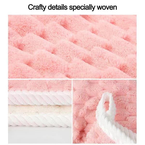 Oversized Luksus Badehåndklæder - (blå, 70*140cm) - Superbløde, Meget Absorberende Brusehåndklæder Coral pink