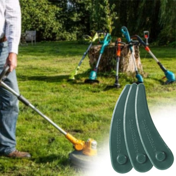 Gräsklipparblad för trädgård, 25 st ersättningsblad för grästrimmer, gräsklipparblad, mångsidig funktionalitet VoborMX-verktyg
