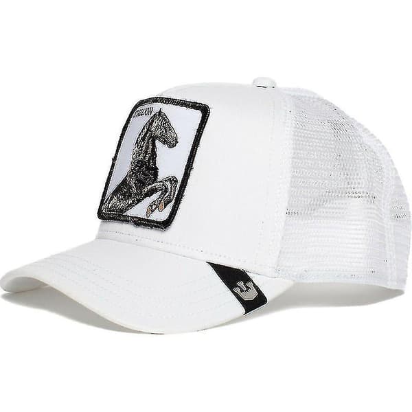 Hest Hvit Sommer Baseball Caps Trucker Caps