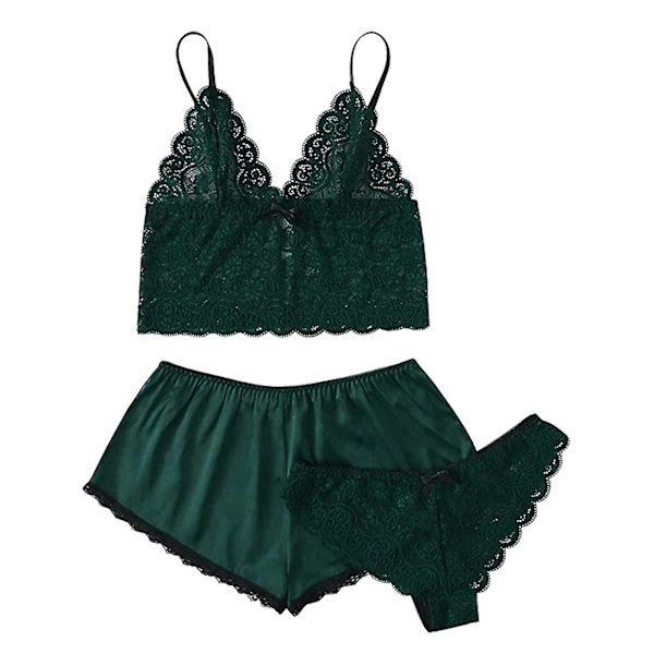 Kvinnlig sexig negligé nattkläder, moderiktig och attraktiv för flicka, kvinna, mamma, älskare L Green