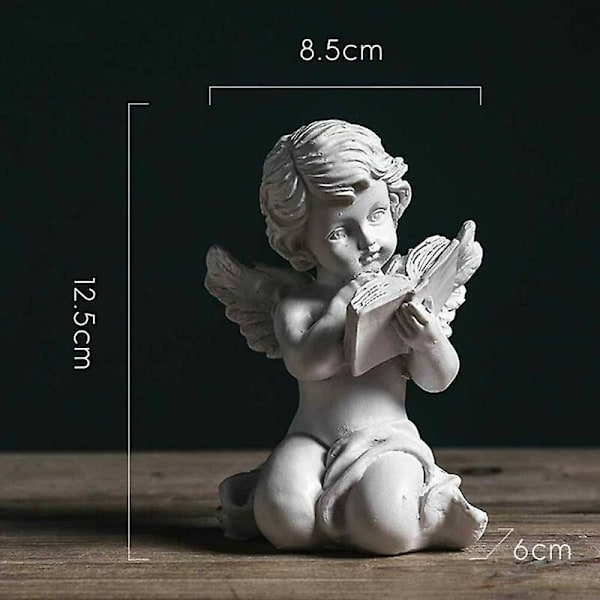 Resin Engel Figur Engel Statue Skrivebordsdekoration Ornament til Kontor