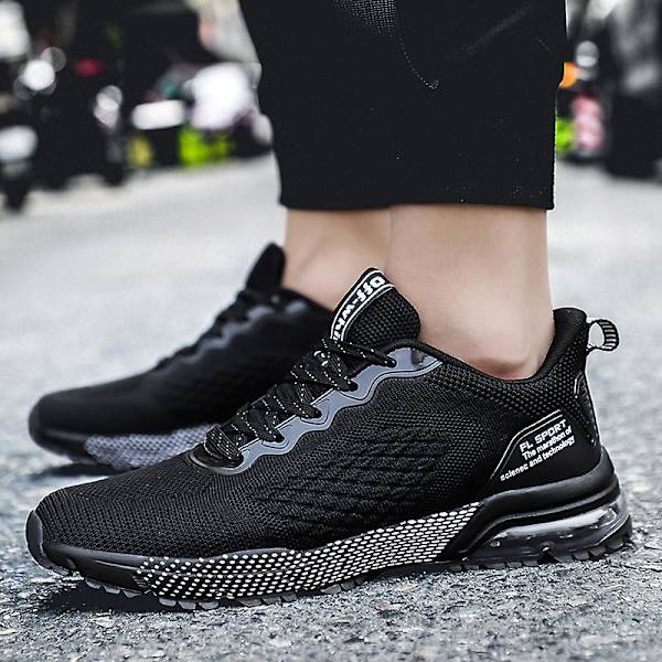 Herre Air Sports Løbesko Åndbare Skridsikre Sneakers Fr2932 Black EU 40