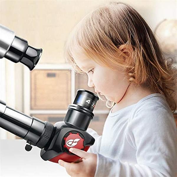 Teleskooppi Lapsille Aikuisille Aloittelijoille 50mm Aukko Astronominen Teleskooppi Refraktori Jalusta Etsin Retkeilyyn Ja Tähtien Katseluun Kuun Ja Planeettojen Tarkkailuun
