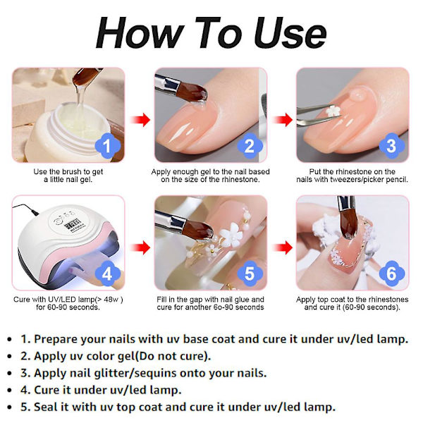 6 lådor nagelglitter och nagelpulver, nagelkonst glitter blandad glänsande för nageldekoration DIY style1