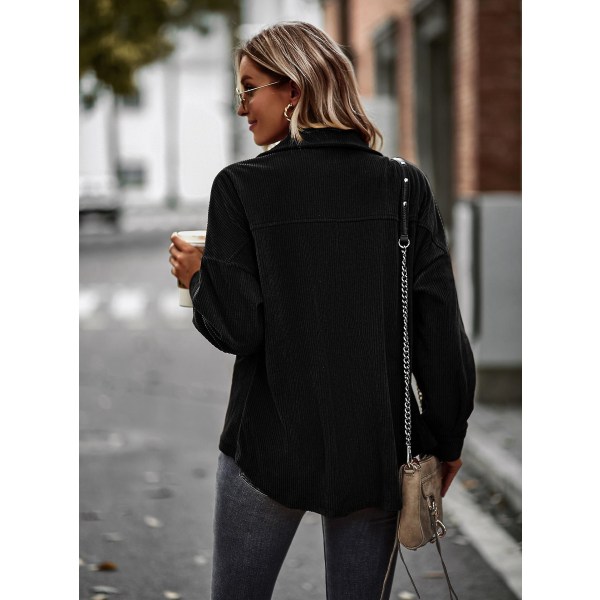 Dam Temperament Rock 2023 Vår Och Höst Allt Med Mode Casual Slim Damkläder black M