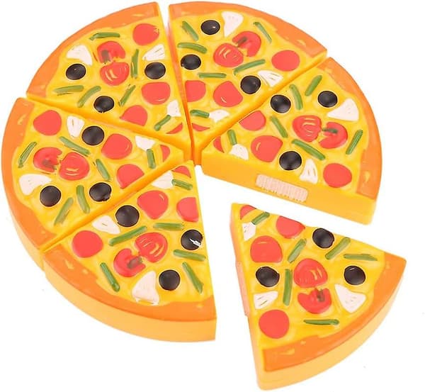 Plastmaterial Pizzaleksak för Småbarn, Robust Giftfri Pizzaleksak för Barn, för Hemmabarn