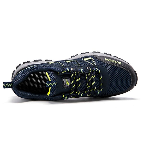 Herre Vandresko Lav Top Sneakers Til Udendørs Trailing Trekking Vandring 3Ds1981 Blue EU 41