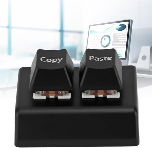 Programmerbart Tastatur, 2 Taster Kopier Lim  Enhånds Programmerbart Mekanisk Tastatur USB