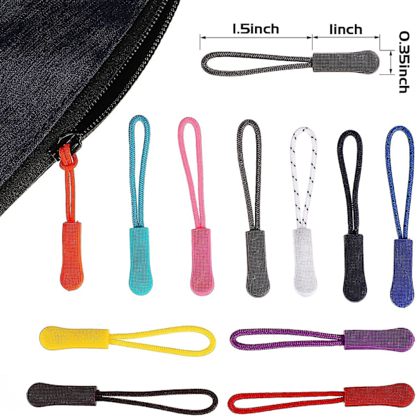 50 st dragkedjor, 25 färger dragkedjor stark nylon sladd, dragkedja dragkedja ersättning för ryggsäckar, jackor, bagage, plånböcker, handväskor, tröja