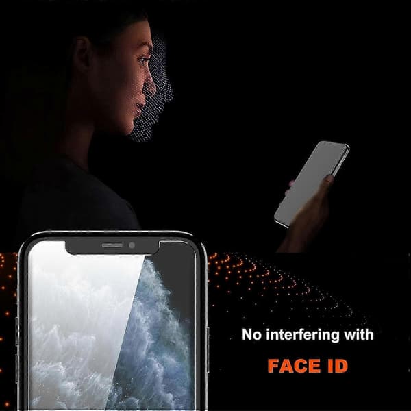 2-pak til iPhone 11 Pro Max/iPhone Xs Max Privacy Screen Protector hærdet glas, Anti Spy Privacy Screen til iPhone 11 Pro Max/iPhone Xs Max Access