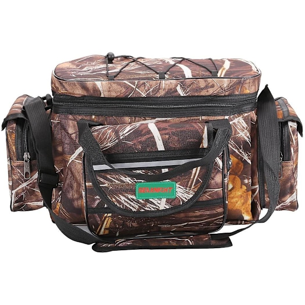 Fiskebag for karpefiske, enkel skulder, fiskebag for havfiske, Holdall kamuflasje utendørs bæreveske, tursekk, 50cm*28cm*27cm