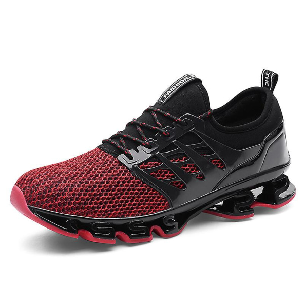 Sport Løpesko For Menn Mesh Pustende Terrengløpesko Mote Sneakers K06 Red EU 45
